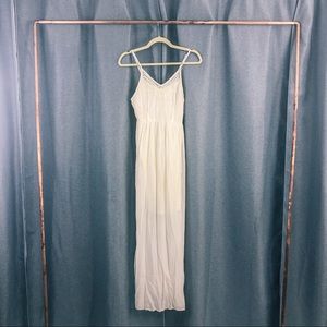 Japna White Sand Cotton-blend Maxi Dress